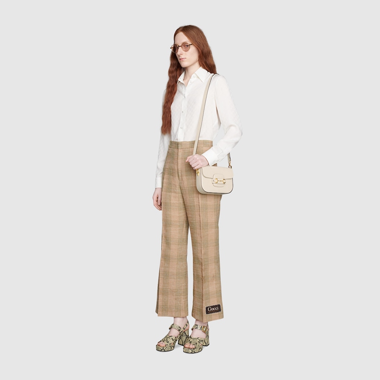 658574.18YSG.9068.011.100.0000.Light Gucci Horsebit 1955 mini bag